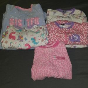 5pc 0-3 months girls sleeper bundle
